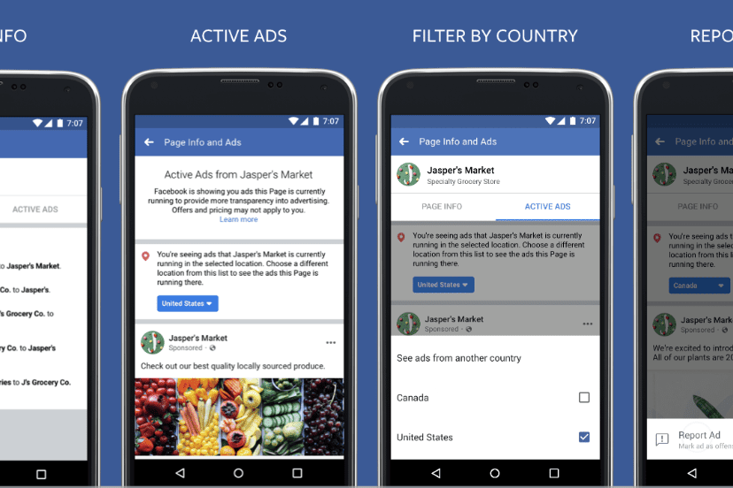 Transparency for FB ads