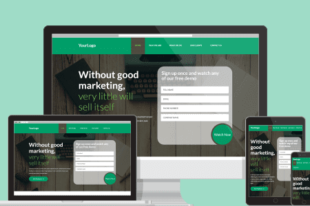 Create responsive landing pages that convert