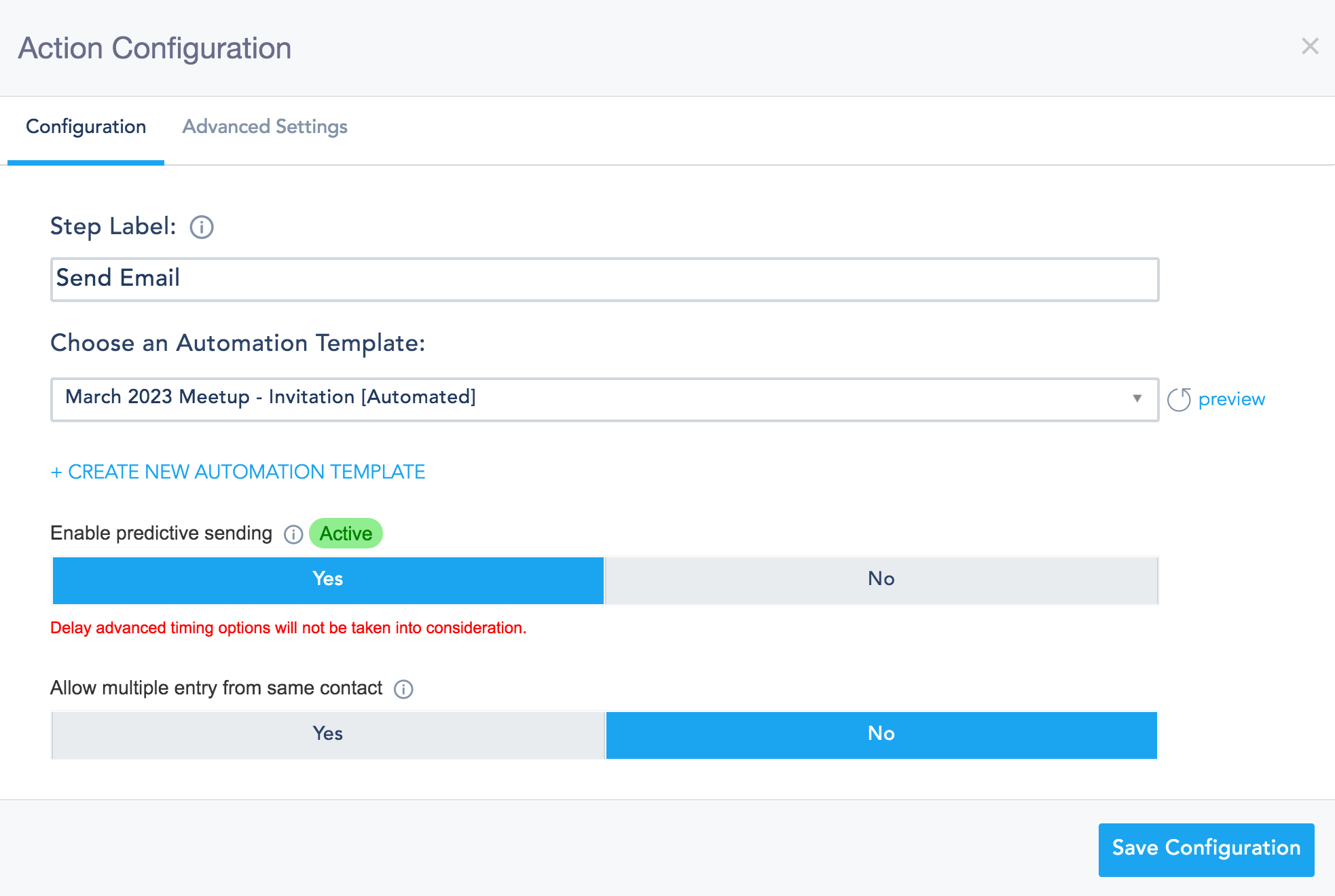 Predictive-sending-automation