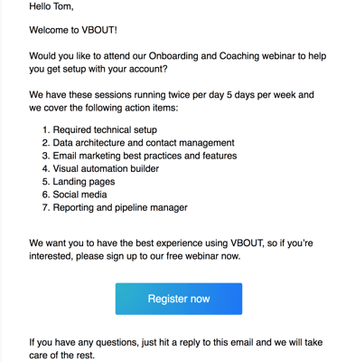 Onboarding-email